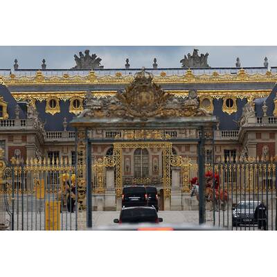 Kim Kardashians Ankunft in Versailles zum Auftakt der Hochzeit