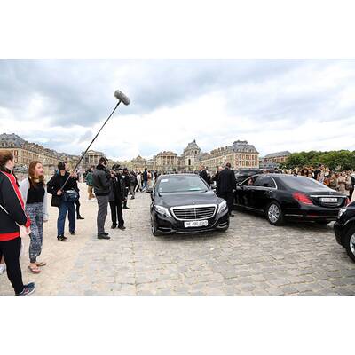 Kim Kardashians Ankunft in Versailles zum Auftakt der Hochzeit