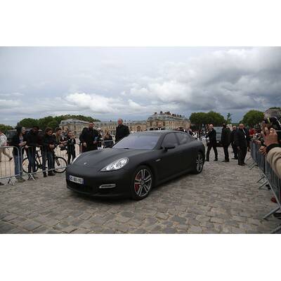 Kim Kardashians Ankunft in Versailles zum Auftakt der Hochzeit