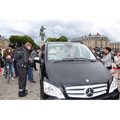 Kim Kardashians Ankunft in Versailles zum Auftakt der Hochzeit