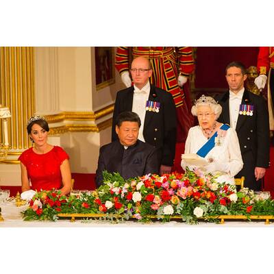 Herzogin Kates empfängt chinesischen Präsidenten