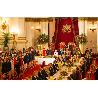 Herzogin Kates empfängt chinesischen Präsidenten