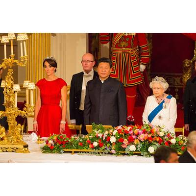Herzogin Kates empfängt chinesischen Präsidenten