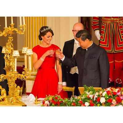 Herzogin Kates empfängt chinesischen Präsidenten