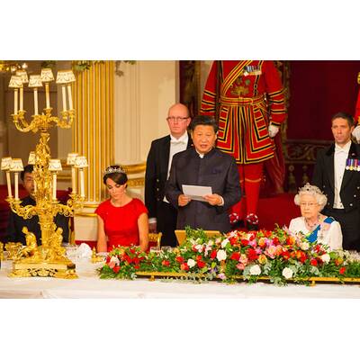 Herzogin Kates empfängt chinesischen Präsidenten