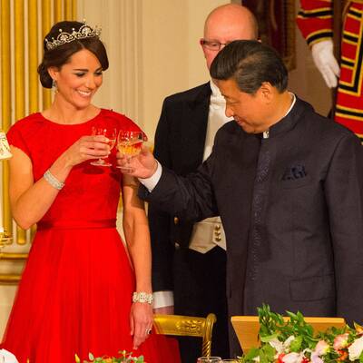 Herzogin Kates empfängt chinesischen Präsidenten