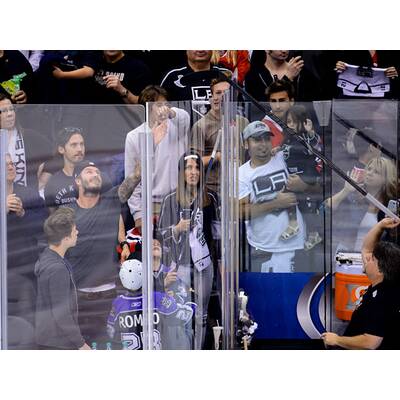 David Beckham nimmt Söhne zum Hockey mit