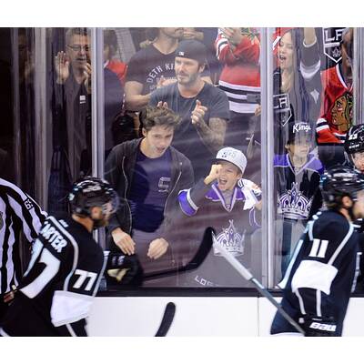 David Beckham nimmt Söhne zum Hockey mit