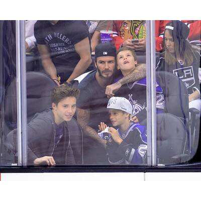 David Beckham nimmt Söhne zum Hockey mit