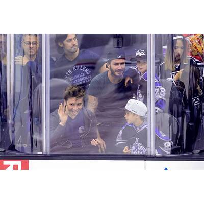 David Beckham nimmt Söhne zum Hockey mit