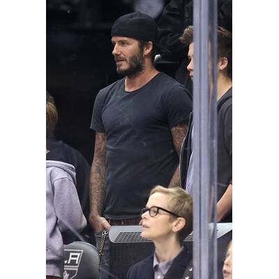 David Beckham nimmt Söhne zum Hockey mit