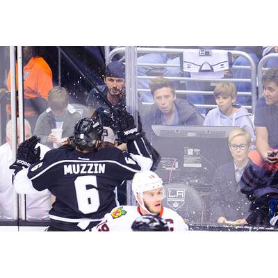 David Beckham nimmt Söhne zum Hockey mit