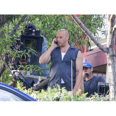 Vin Diesel und Co. am Set von 