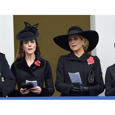 Königin Máxima besucht Kate am Remembrance Day