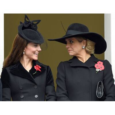 Königin Máxima besucht Kate am Remembrance Day