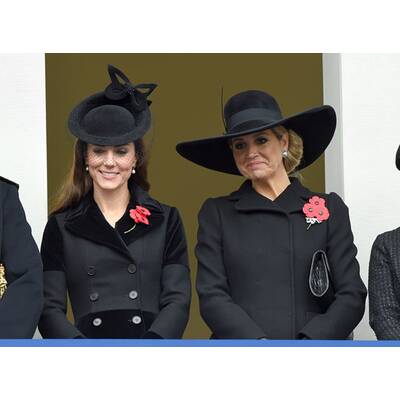 Königin Máxima besucht Kate am Remembrance Day
