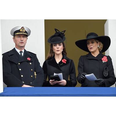 Königin Máxima besucht Kate am Remembrance Day