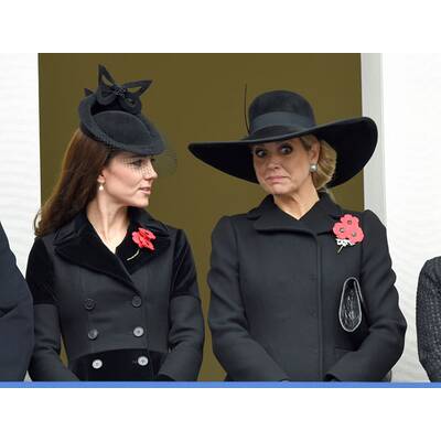 Königin Máxima besucht Kate am Remembrance Day