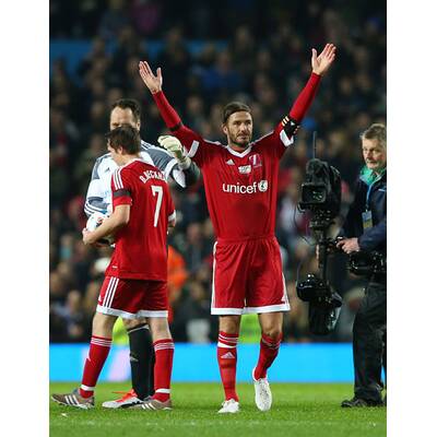 Beckhams: Familien-Auftritt bei Fußball-Spiel