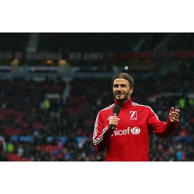Beckhams: Familien-Auftritt bei Fußball-Spiel