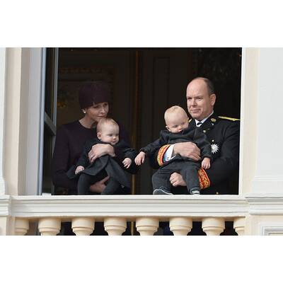 Charlène & Albert mit ihren süßen Zwillingen