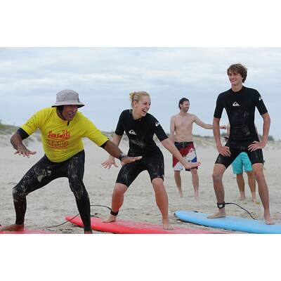 Sabine Lisicki surft in Australien