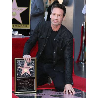 David Duchovny bekommt Stern am Walk of Fame