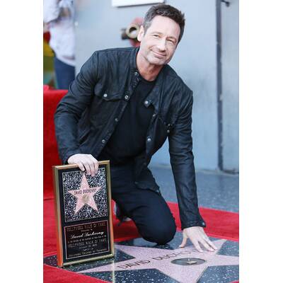 David Duchovny bekommt Stern am Walk of Fame