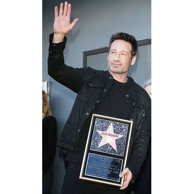 David Duchovny bekommt Stern am Walk of Fame