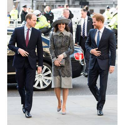 Herzogin Kate, Prinz William & Prinz Harry am Commonwealth Day