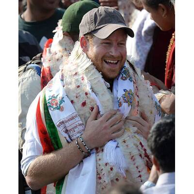 Prinz Harry auf Besuch in Nepal