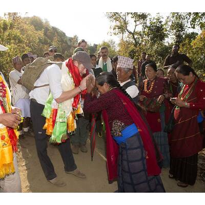 Prinz Harry auf Besuch in Nepal