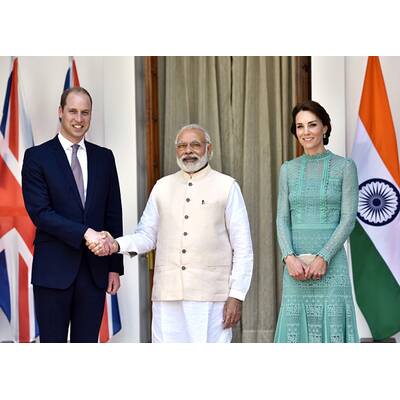 Herzogin Kate & Prinz William in Indien