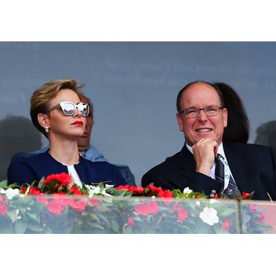 Fürstin Charlène & Albert turteln bei Tennisturnier