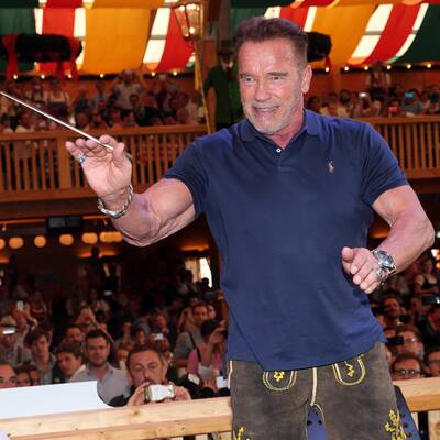 Arnold Schwarzenegger am Münchner Oktoberfest