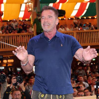 Arnold Schwarzenegger am Münchner Oktoberfest