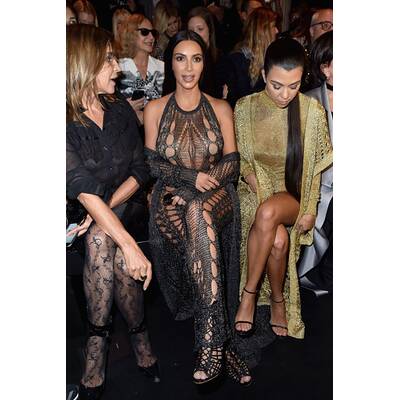 Kim Kardashian im Nacktkleid auf Fashion Week