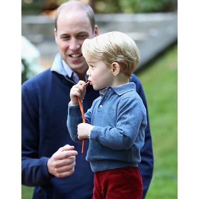 Prinzessin Charlotte und Prinz George auf Kinderparty