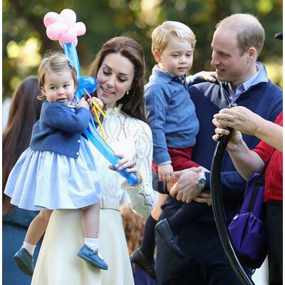 Prinzessin Charlotte und Prinz George auf Kinderparty