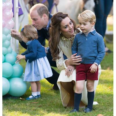 Prinzessin Charlotte und Prinz George auf Kinderparty
