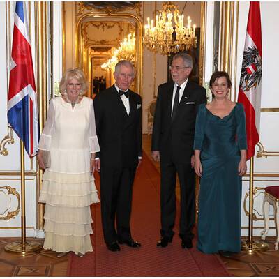 Prinz Charles & Camilla: Dinner in der Hofburg