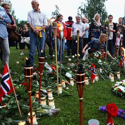 Trauer auf der Insel Utöya