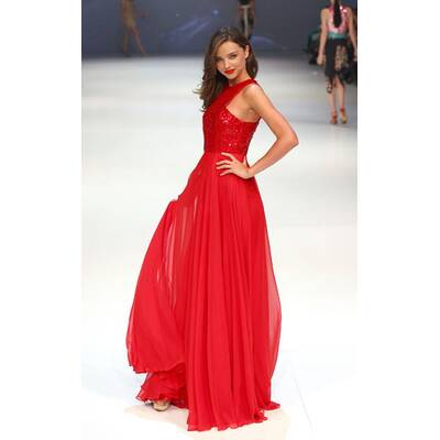 Miranda Kerr nach Babypause wieder am Catwalk