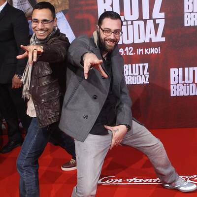 Die coolen Posen der Hip Hop-Stars. 