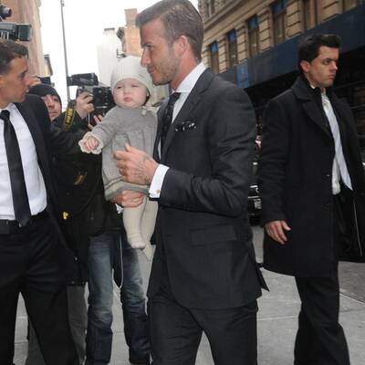 David Beckham mit seiner süßen Tochter Harper