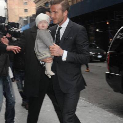 David Beckham mit seiner süßen Tochter Harper