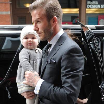David Beckham mit seiner süßen Tochter Harper