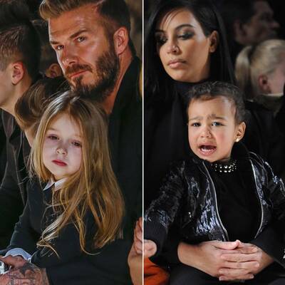 Harper Beckham & North West bei New York Fashion Week