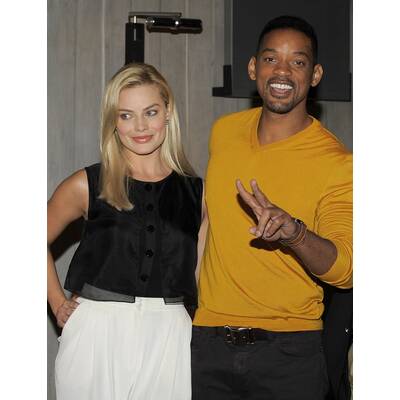 Will Smith & Margot Robbie bei Pressekonferenz