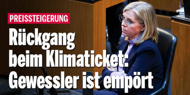 Rückgang beim Klimaticket: Gewessler ist empört